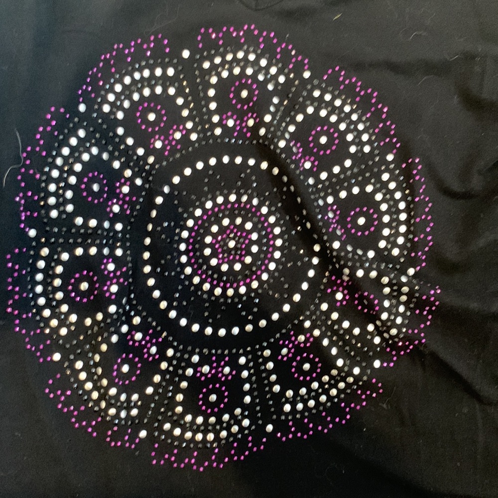 Black Embellished INC Blouse - Picture 4 of 4